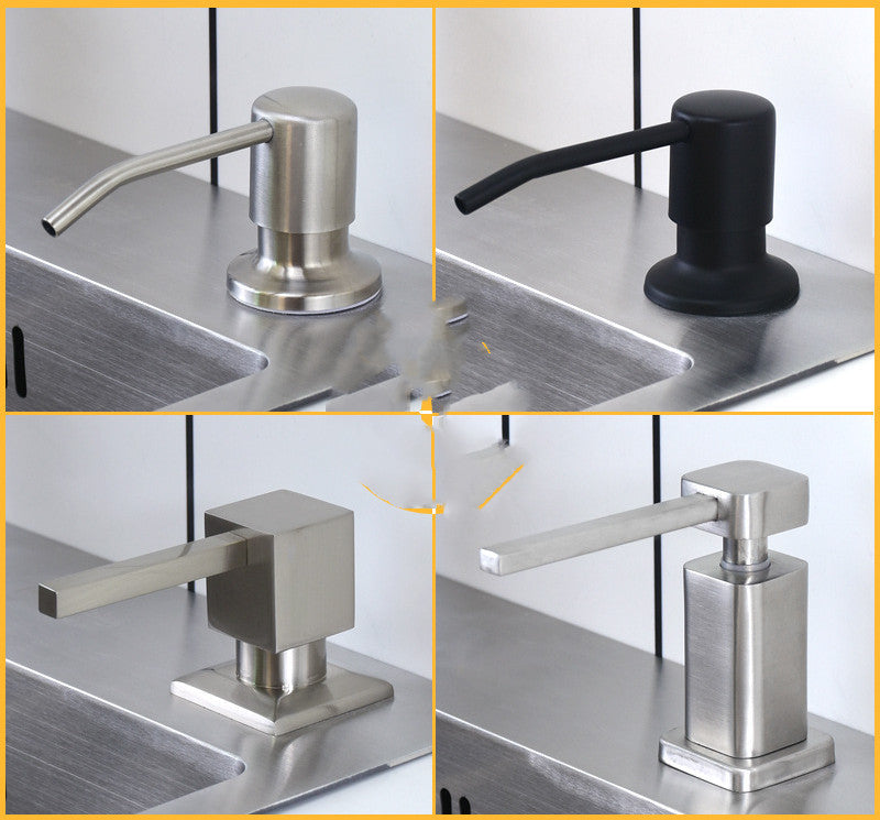 Dishwashing Liquid Presser Sink Press And Lengthen Silicone Tube Sink Head Detergent