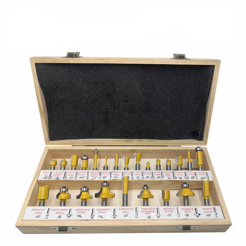 24 pcs woodworking cutter set
