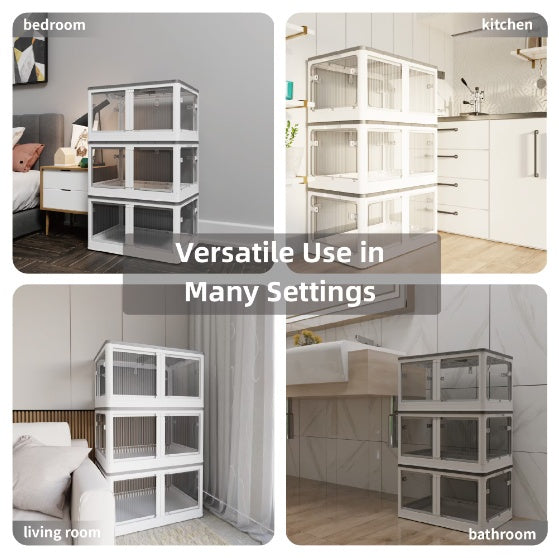 Transparent Stackable Storage Bins